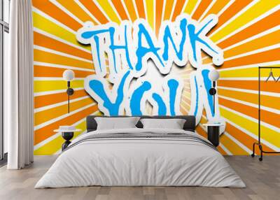 Thank You! Wall mural