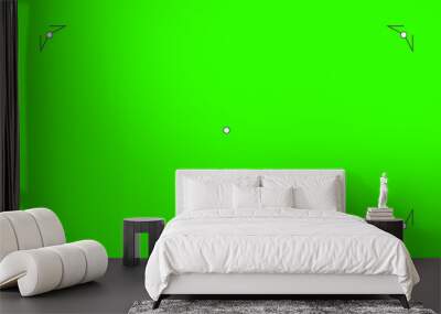 Green screen background, VFX motion tracking markers. Green screen backdrop template. Abstract concept video footage replacement tracking markers element. Wall mural