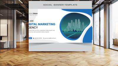 Social media cover vector templates fully editable, advertising design, web banner template Wall mural