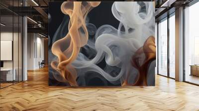 abstract colorful smoke background Wall mural