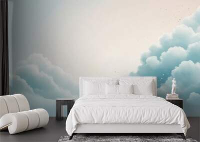 clouds in the sky Wall mural