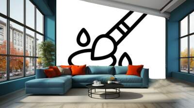 brush line icon Wall mural