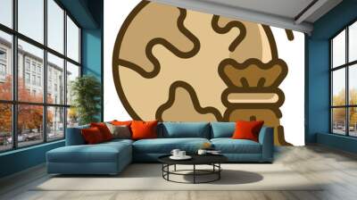 global economy two tone icon Wall mural