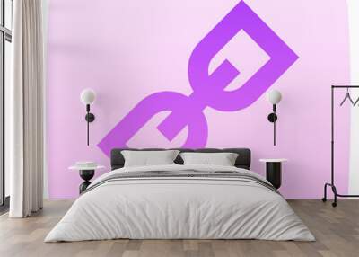 hyperlink flat gradient icon Wall mural