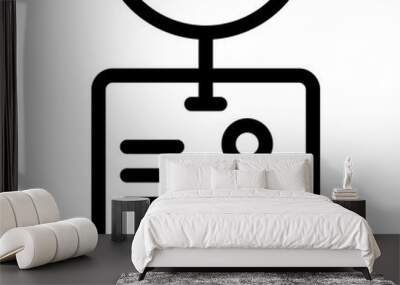 identity line icon Wall mural