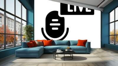 live glyph icon Wall mural