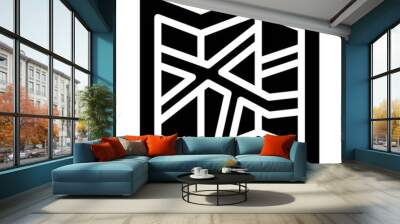 Map glyph icon Wall mural