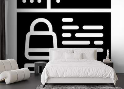 online shopping glyph icon Wall mural