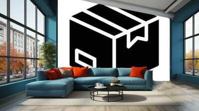 Parcel Box glyph icon Wall mural