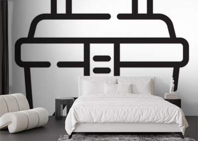 toolbox line icon Wall mural