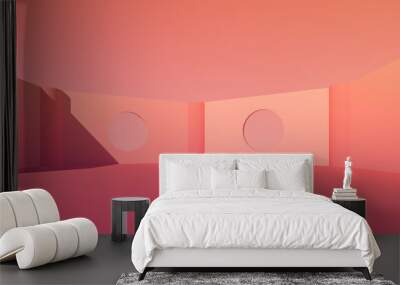 special circle wall 3d place image 2 Wall mural