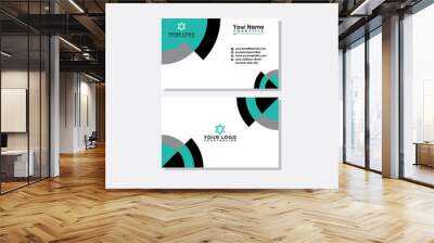 Modern business card Premium Vector Wall mural