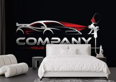 autopaint logo template, Perfect logo for business related to automotive industry
 Wall mural