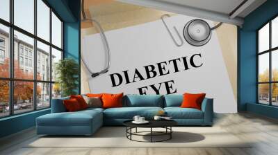 Diabetic Eye concept Wall mural