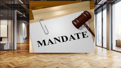 Mandate - legal concept Wall mural