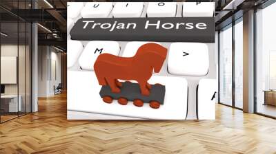 Trojan Horse concept Wall mural