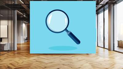 flat magnifying glass illustration vector Wall mural