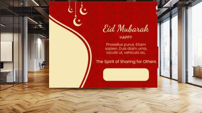 red background  for eid al adha celebration Wall mural