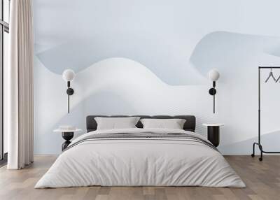 white background with dynamic curve line elegant graphic design element decoration Wall mural