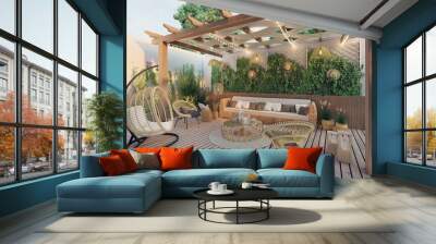 terrace Wall mural