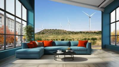 wind turbine in the field Wall mural