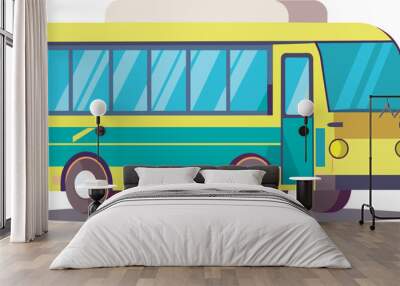 bus isolated vector illustration Wall mural