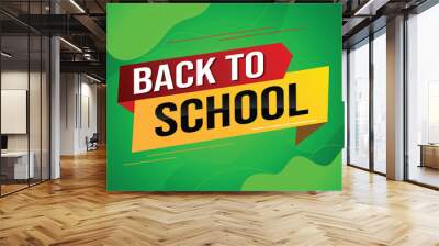 back to school word concept vector illustration with modern 3d style for store big sale landing page template ui web mobile app poster banner flyer background gift card coupon label wallpaper

 Wall mural