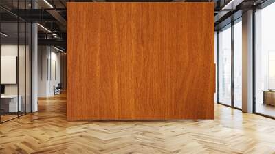 Abstract Background of a cherry wood or wooden table surface with fine texture Wall mural