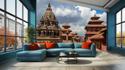 patan durbar square is one of the three durbar squares in the kathmandu valley, all of which are une Wall mural