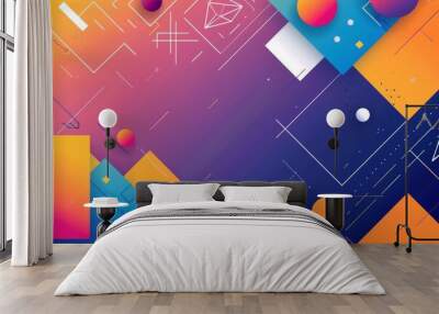 abstract geometric Wall mural