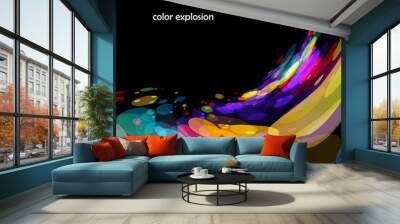 beautiful abstract colorful background Wall mural