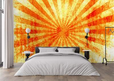 grunge style abstract background with hot summer colors Wall mural