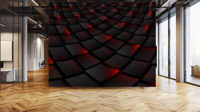 hot & dark powerful background Wall mural