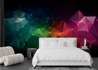 Technology concept abstract polygonal background Wall mural