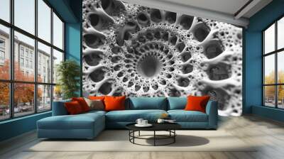 black and white gears Wall mural