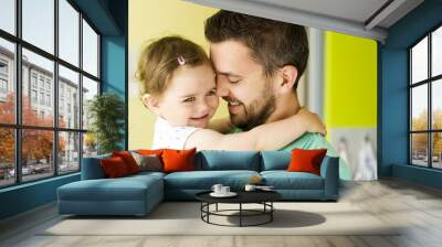 Father and daughter Wall mural