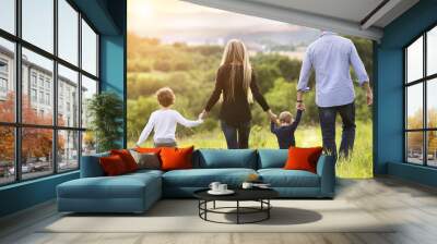 Happy family Wall mural