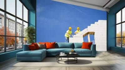 House construction Wall mural