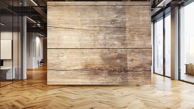 Wooden boards with texture as clear background Wall mural