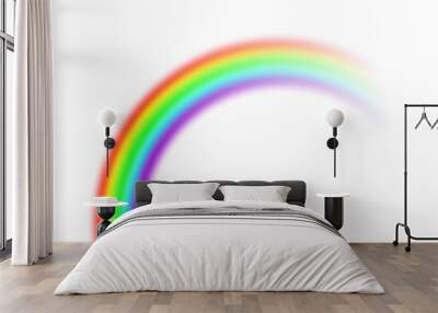 Vector rainbow with transparent effect Wall mural