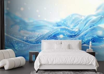 luxury light white and blue bright background
 Wall mural