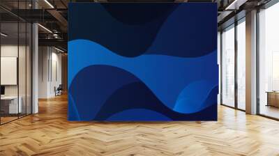 Business presentations, websites, and marketing materials benefit from the use of this vibrant blue abstract background Wall mural