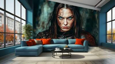 Images of mysterious female characters from Amazon women warrior goddesses Wall mural