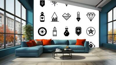 icon set vector Wall mural