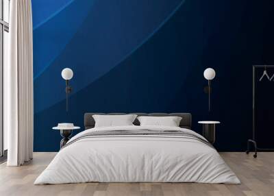 Modern dark blue banner background with geometric diagonal overlay and glowing lines eps 10 Wall mural