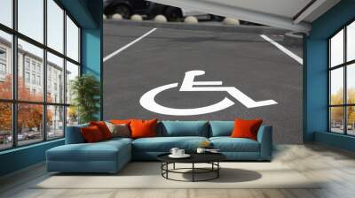 Disabled parking Wall mural