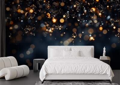 Hidden Sparkle Design a black background with a subtle glitter gradient. Wall mural