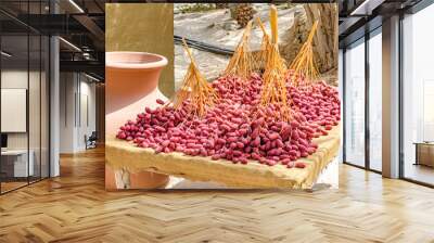 Dates at Zighy Bay in Musandam, Oman. Wall mural