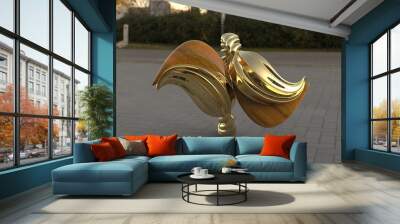 new creative idea in gold concept Wall mural