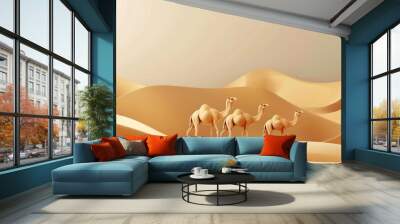 3d art illustration eid al adha Wall mural